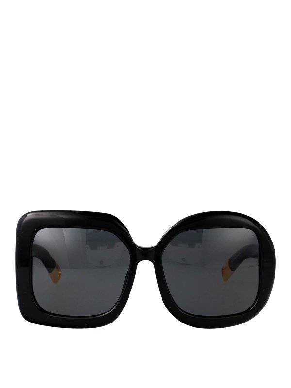 JACQUEMUS: Sonnenbrillen - Sonnenbrille - Schwarz