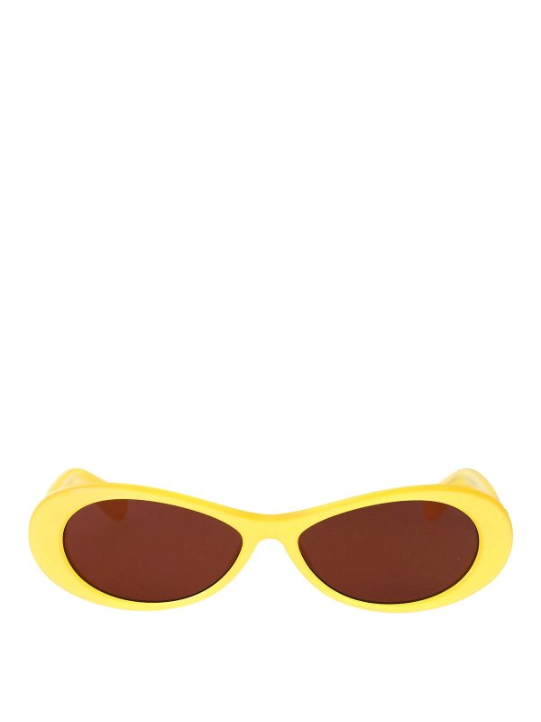 JACQUEMUS: Lunettes de soleil - Lunettes De Soleil - Jaune