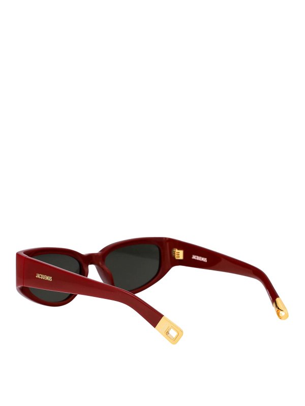 サングラス - ダークレッド shop online: JACQUEMUS