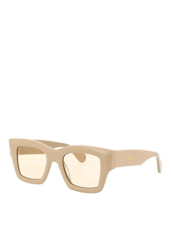 JACQUEMUS: サングラス online - サングラス - ベージュ