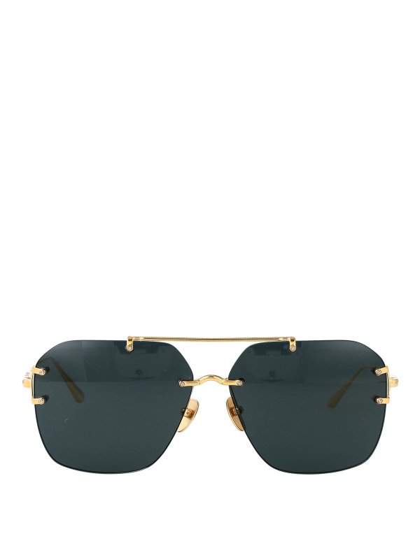 LINDA FARROW: サングラス - サングラス - 金