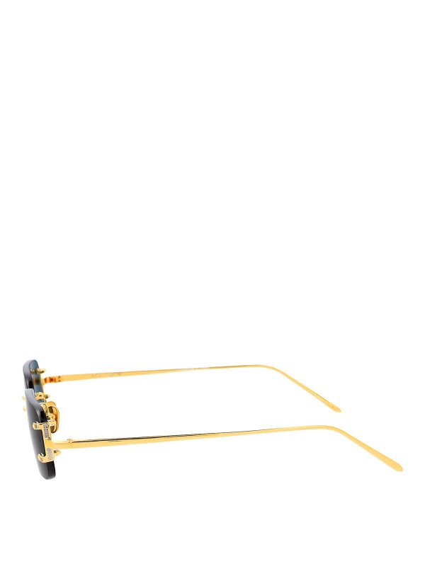 The Best Shops LINDA FARROW: Sonnenbrillen - Sonnenbrille - Gold