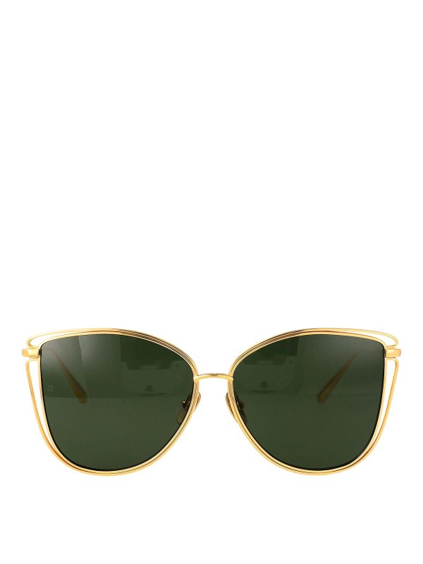 LINDA FARROW: サングラス - サングラス - 金