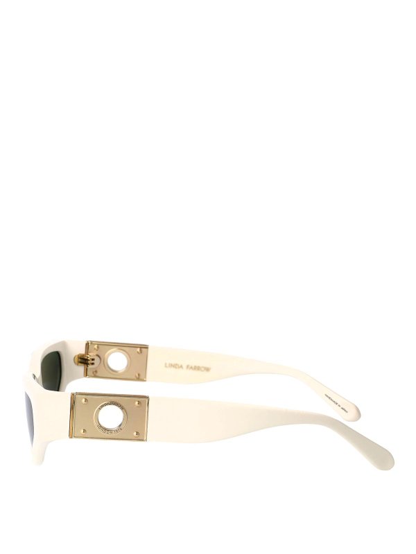 The Best Shops LINDA FARROW: サングラス - サングラス - 白