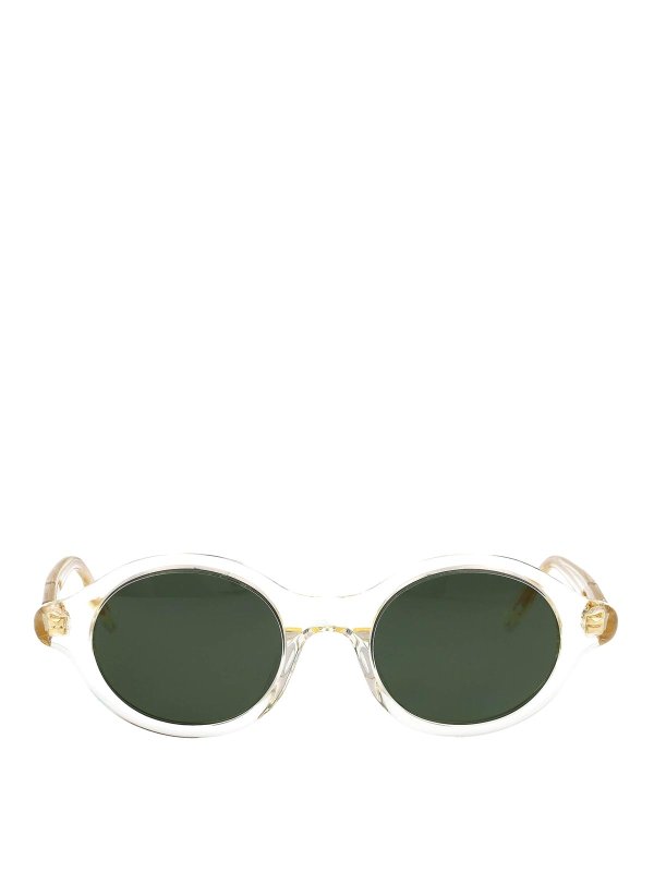 サングラス LOEWE Woman Sunglasses Yellow LW40162U 57N LOEWE Slim LW40162U women Yellow Round Sunglasses