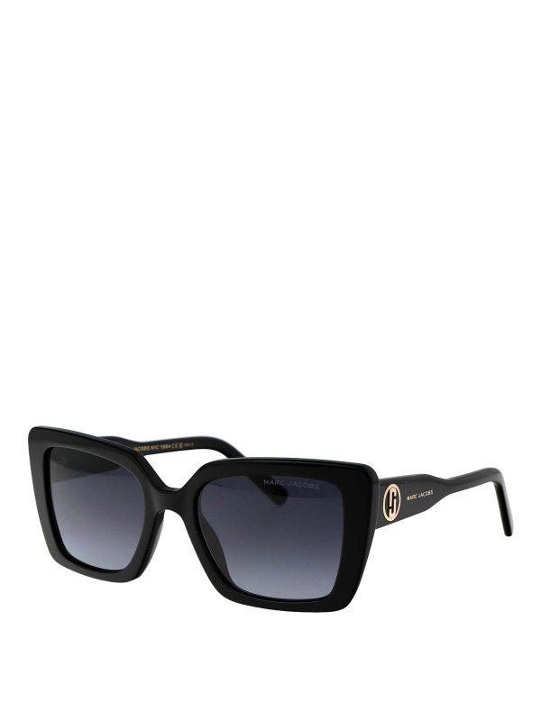 MARC JACOBS: Lunettes de soleil online - Lunettes De Soleil - Noir