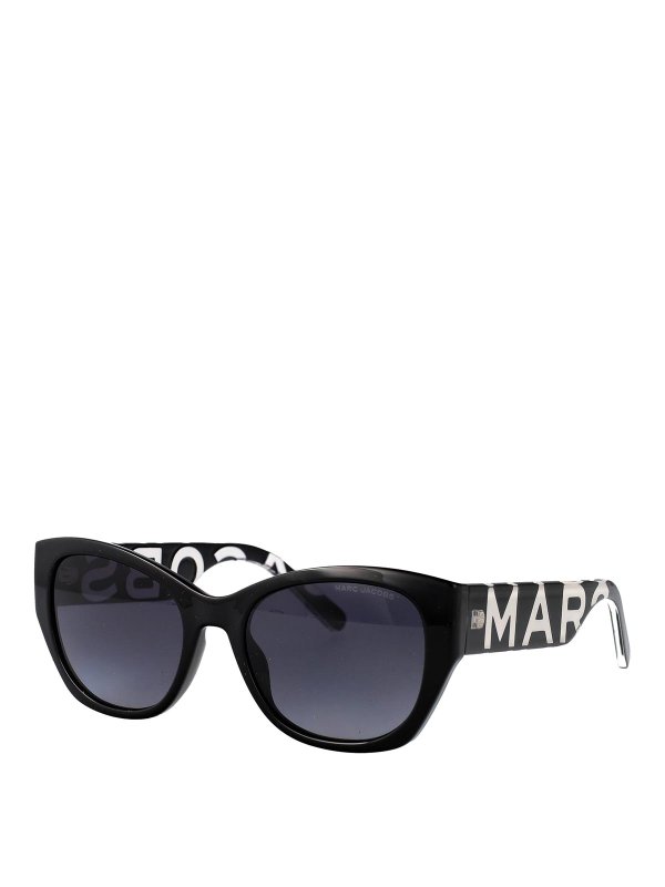 MARC JACOBS: Lunettes de soleil online - Lunettes De Soleil - Noir