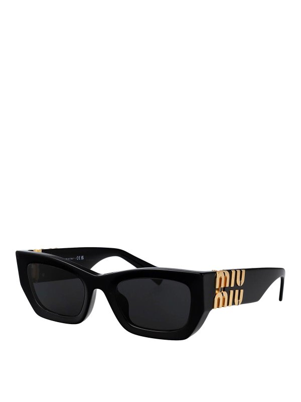 MIU MIU: Lunettes de soleil online - Lunettes De Soleil - Noir