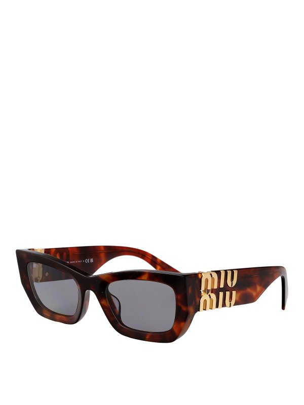 MIU MIU: Lunettes de soleil online - Lunettes De Soleil - Marron
