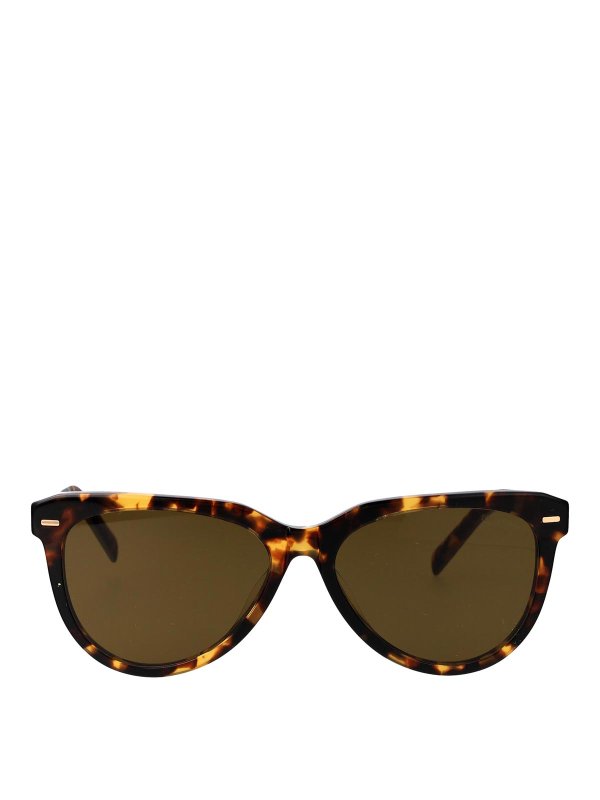 MIU MIU: サングラス - サングラス - ブラウン