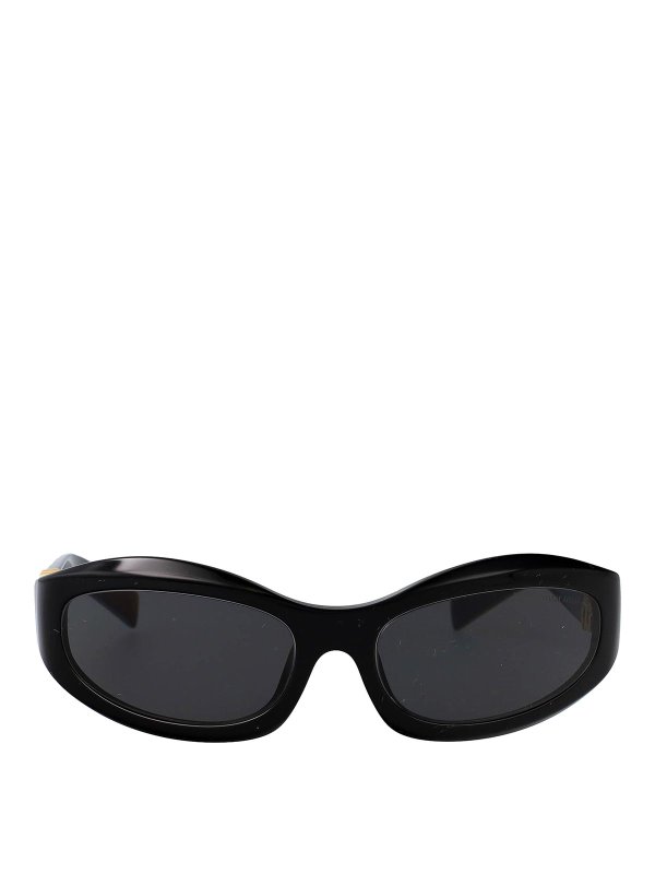 MIU MIU: Lunettes de soleil - Lunettes De Soleil - Noir