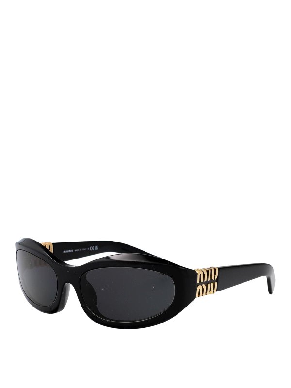 MIU MIU: Lunettes de soleil online - Lunettes De Soleil - Noir