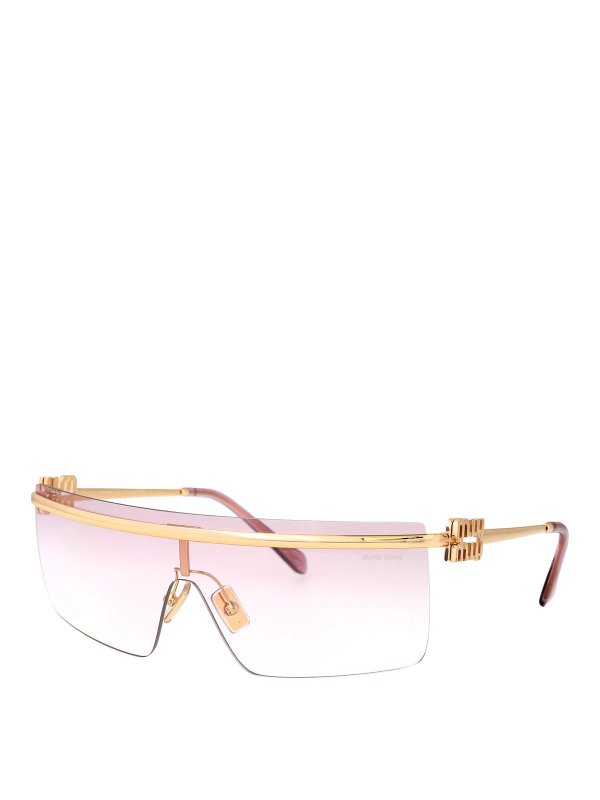 MIU MIU: Gafas de sol online - Gafas De Sol - Dorado