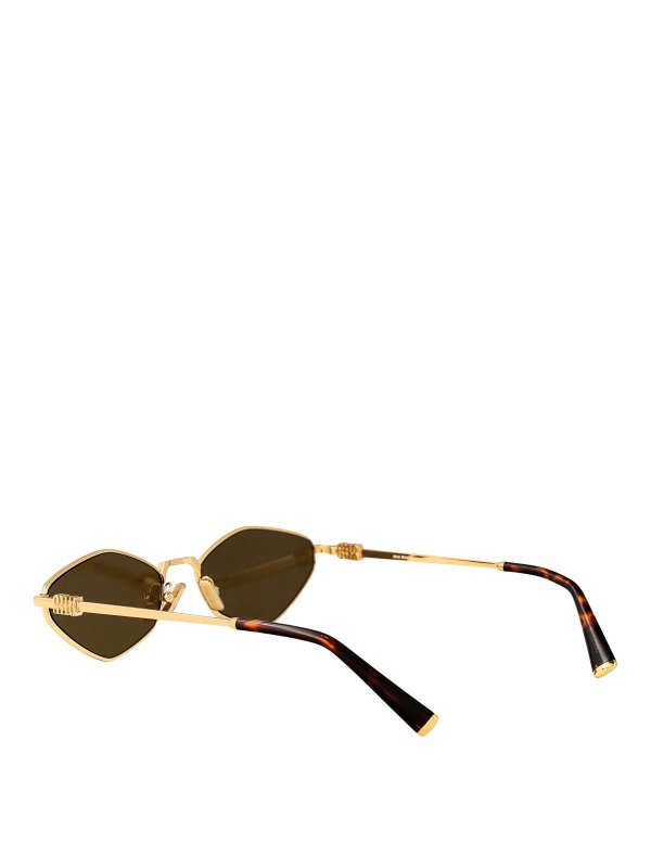 サングラス - 金 shop online: MIU MIU