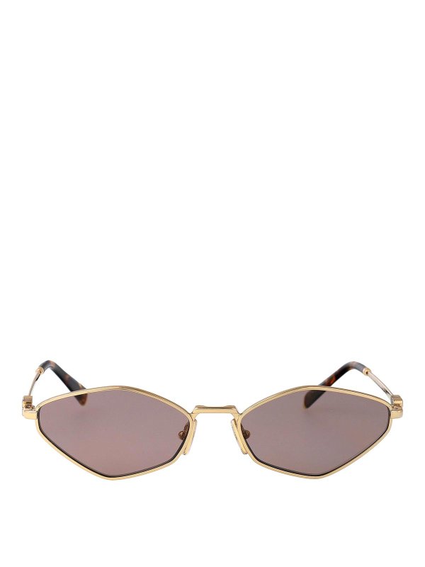 MIU MIU: サングラス - サングラス - 金