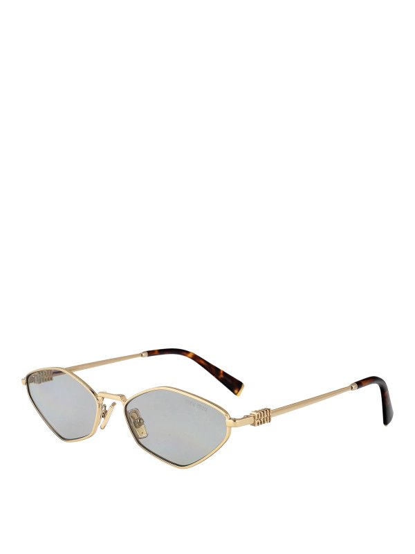 MIU MIU: サングラス online - サングラス - 金