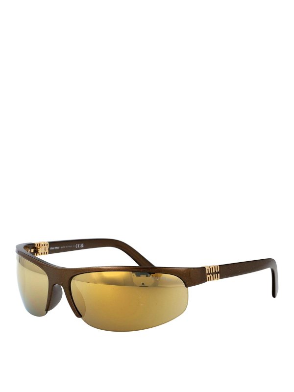 MIU MIU: サングラス online - サングラス - ブラウン