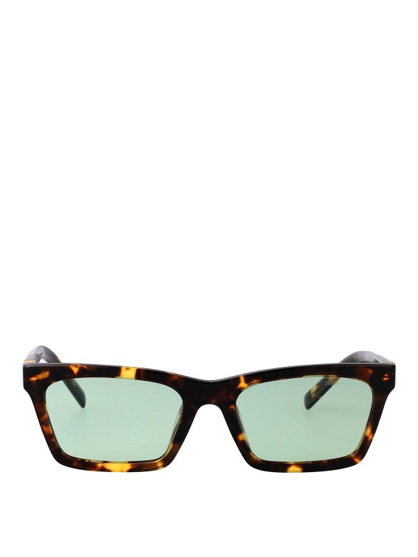 MIU MIU: Lunettes de soleil - Lunettes De Soleil - Marron