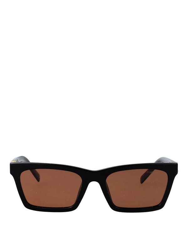 MIU MIU: サングラス - サングラス - 黒