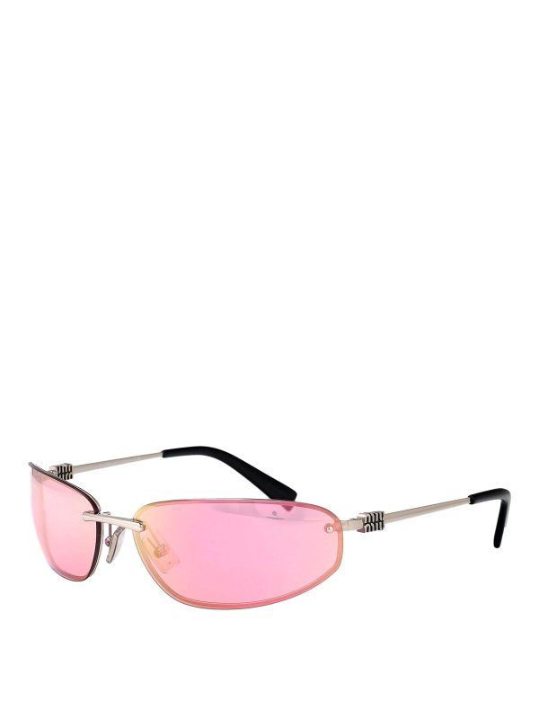 MIU MIU: サングラス online - サングラス - 銀