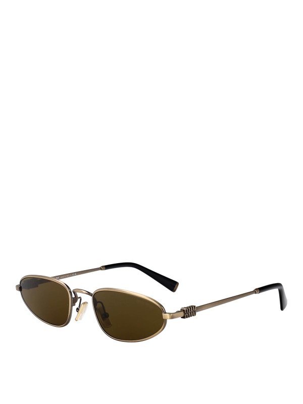 MIU MIU: サングラス online - サングラス - 金