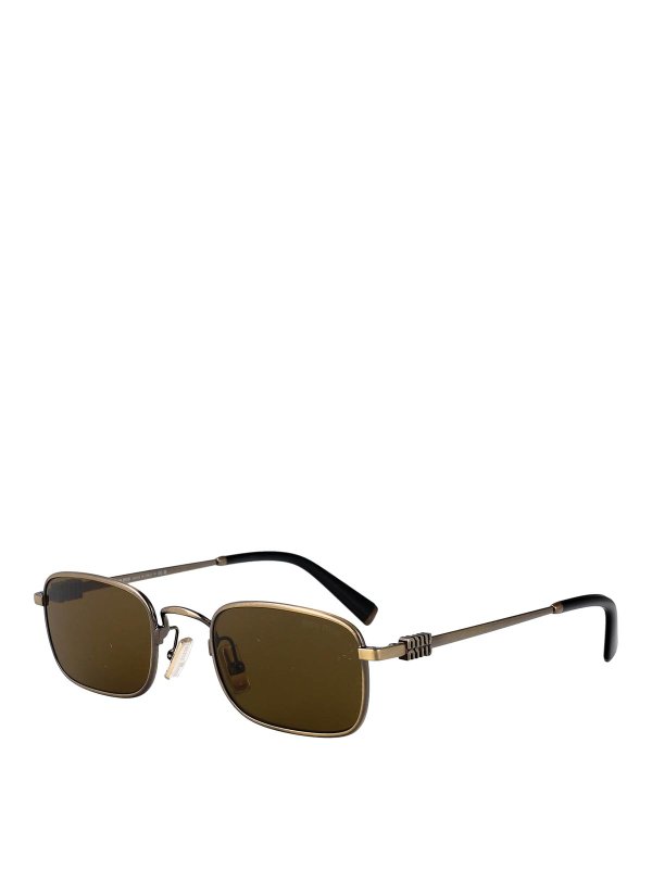 MIU MIU: サングラス online - サングラス - 金