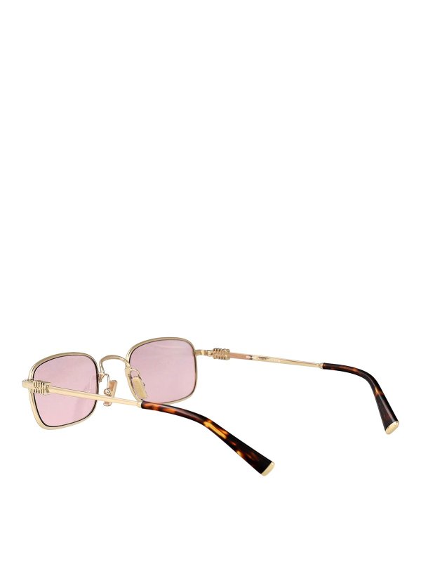 サングラス - 金 shop online: MIU MIU