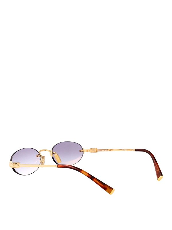 サングラス - 金 shop online: MIU MIU