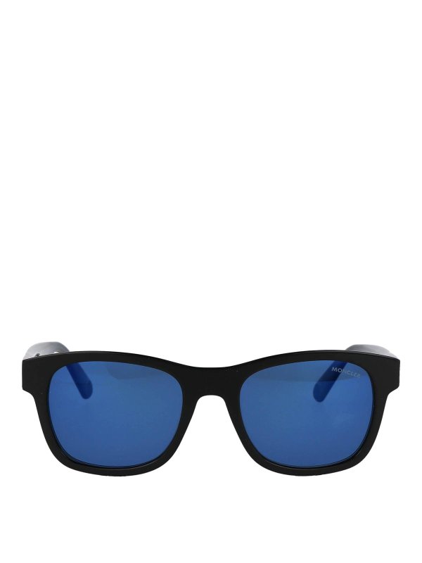 サングラス MONCLER Woman Sunglasses Blue ML0192 92D Moncler ML0192 92D Blue Smoke Polarized Plastic 53 mm Men's