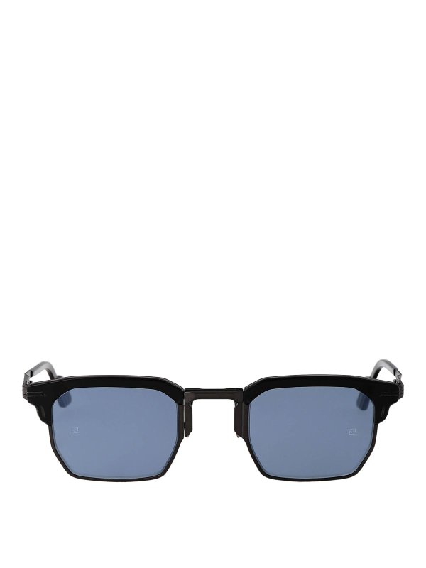 サングラス movitra Unisex SUNGLASSES (JONATHAN BLACK G BLUE BLK BLACK) Movitra® Jonathan Browline Sunglasses - EuroOptica