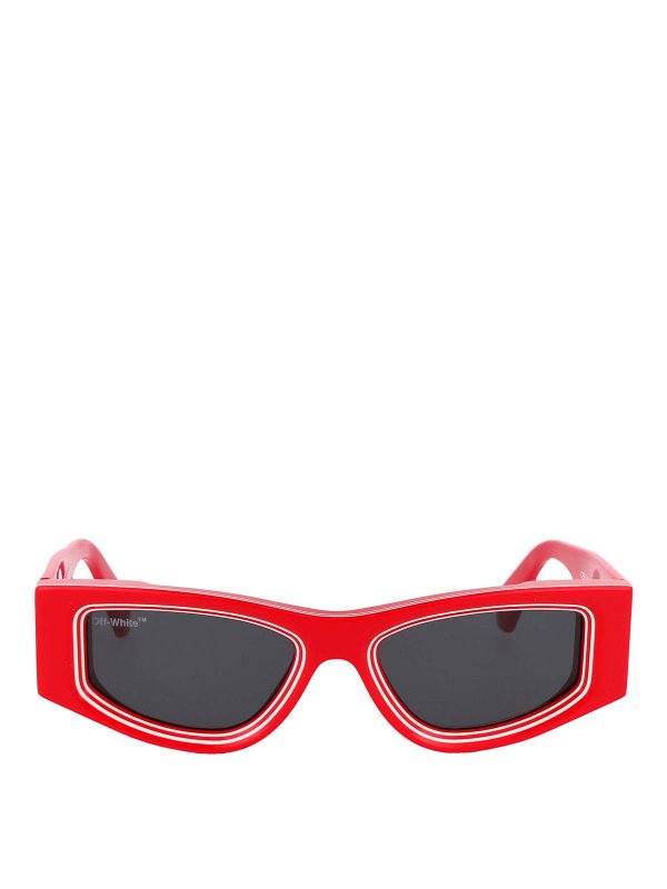 OFF-WHITE: サングラス - サングラス - 赤