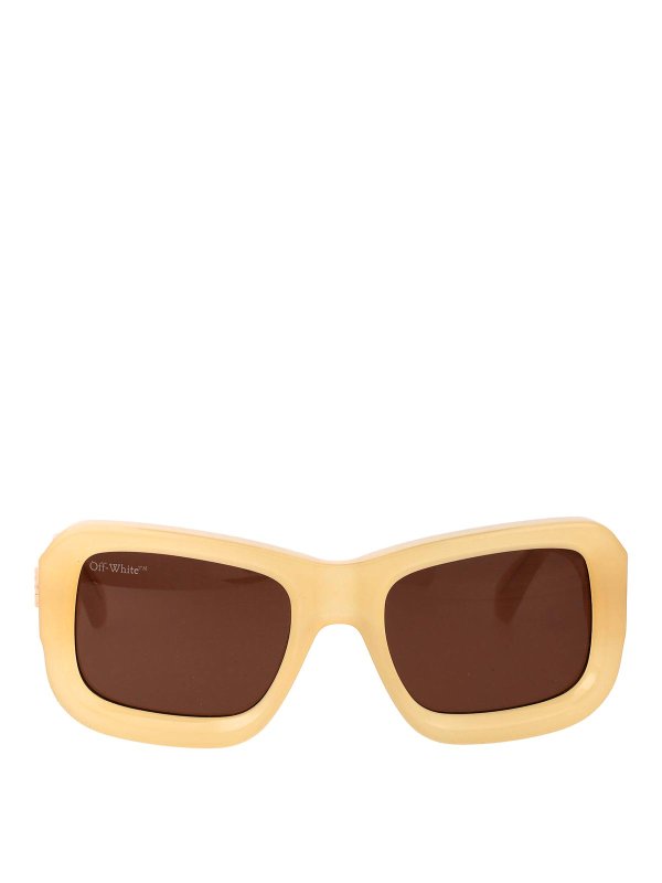 OFF-WHITE: Sonnenbrillen - Sonnenbrille - Beige