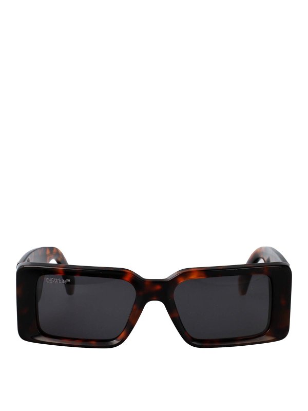 OFF-WHITE: サングラス - サングラス - ブラウン