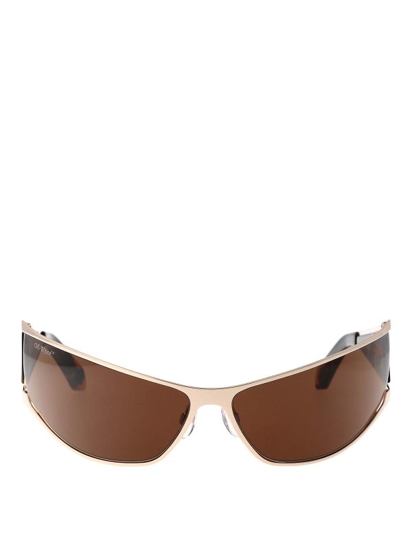 OFF-WHITE: Sonnenbrillen - Sonnenbrille - Gold