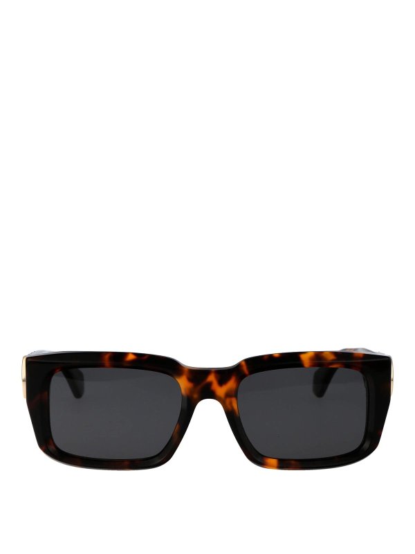 OFF-WHITE: Lunettes de soleil - Lunettes De Soleil - Marron