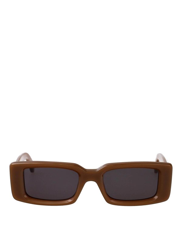 OFF-WHITE: Lunettes de soleil - Lunettes De Soleil - Marron