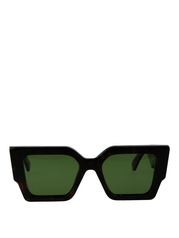 OFF-WHITE: サングラス - サングラス - ブラウン