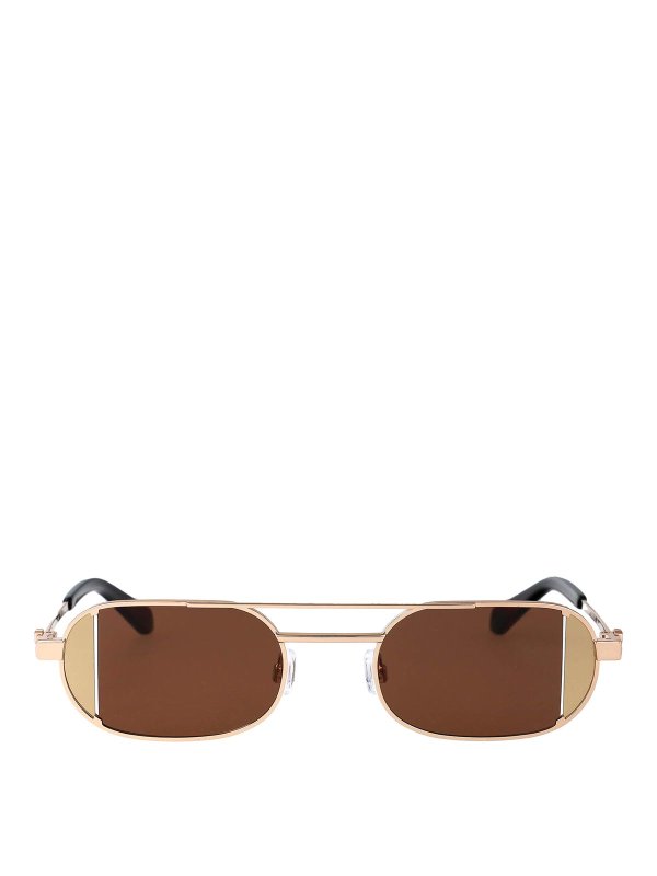 OFF-WHITE: Sonnenbrillen - Sonnenbrille - Braun