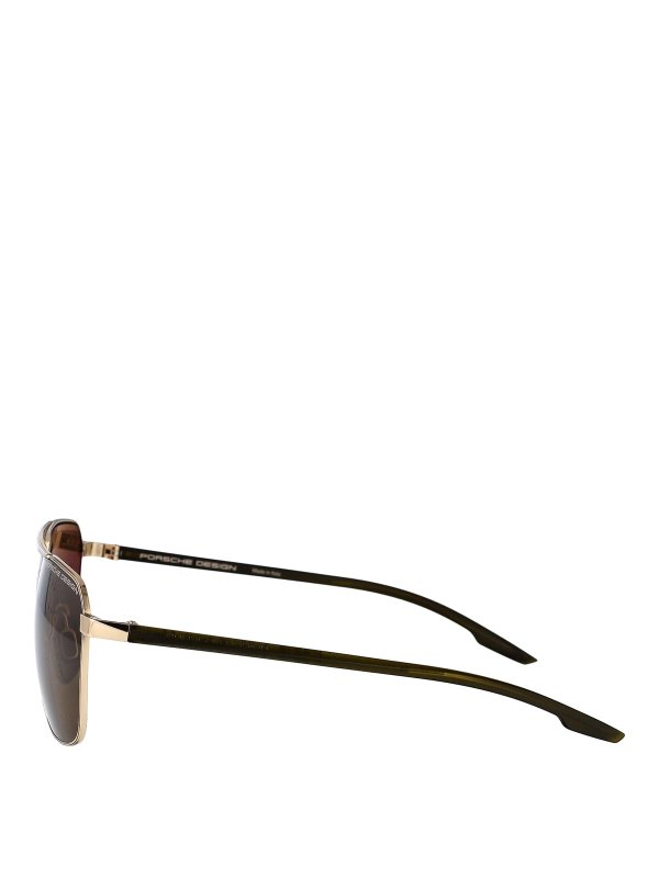 The Best Shops PORSCHE DESIGN: Lunettes de soleil - Lunettes De Soleil - Or