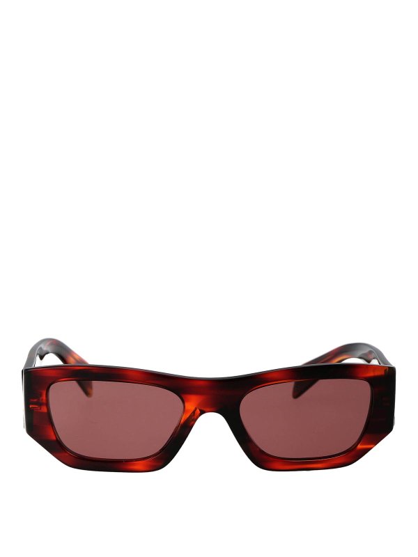 PRADA: Lunettes de soleil - Lunettes De Soleil - Rouge