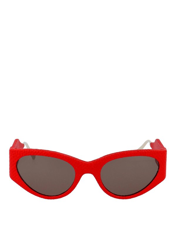 FERRAGAMO: Sonnenbrillen - Sonnenbrille - Rot