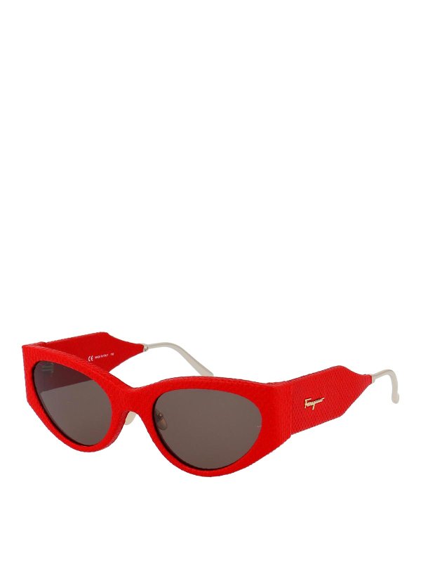 FERRAGAMO: Sonnenbrillen online - Sonnenbrille - Rot