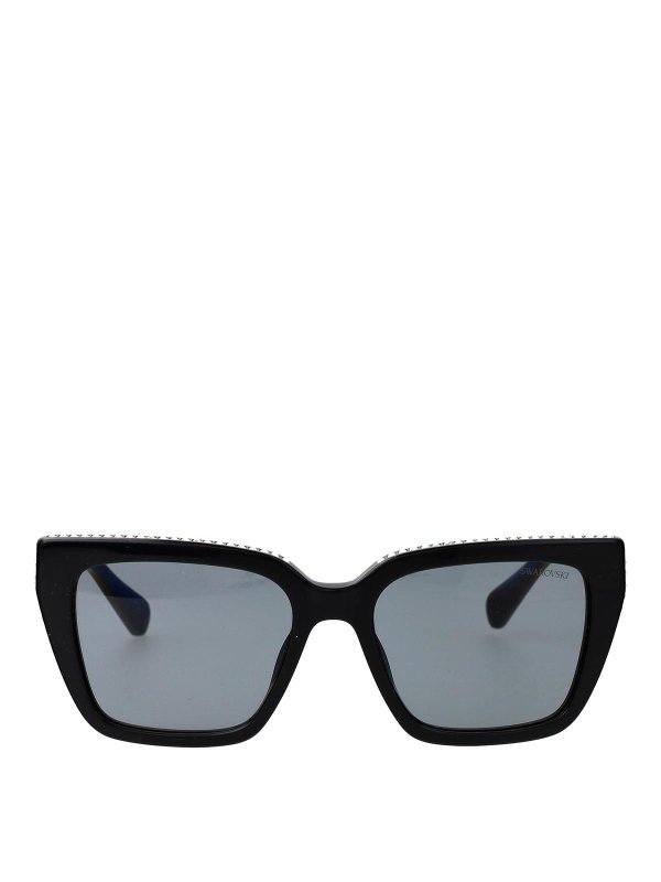 SWAROVSKI: サングラス - サングラス - 黒