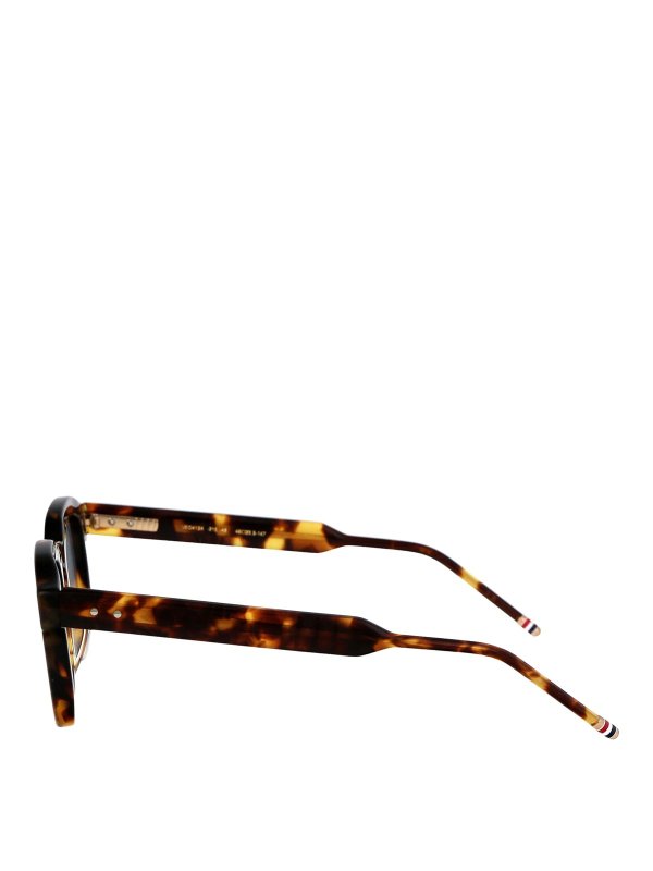 The Best Shops THOM BROWNE: Lunettes de soleil - Lunettes De Soleil - Or