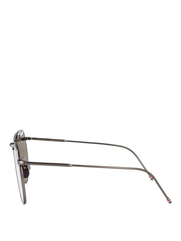 The Best Shops THOM BROWNE: Lunettes de soleil - Lunettes De Soleil - Gris