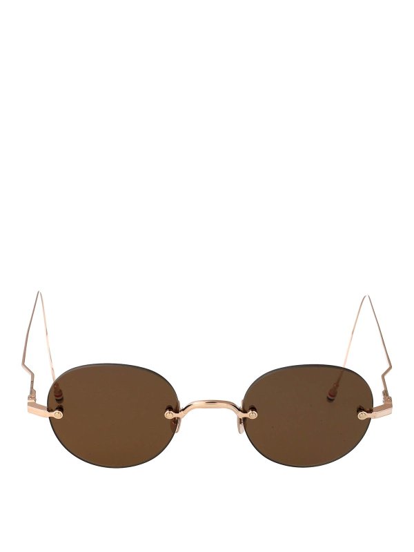 THOM BROWNE: Gafas de sol - Gafas De Sol - Dorado