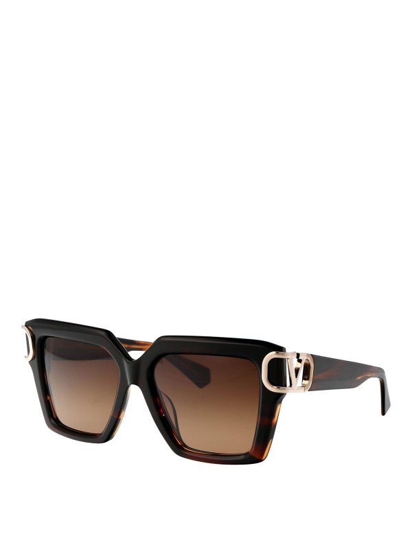VALENTINO GARAVANI: Lunettes de soleil online - Lunettes De Soleil - Marron