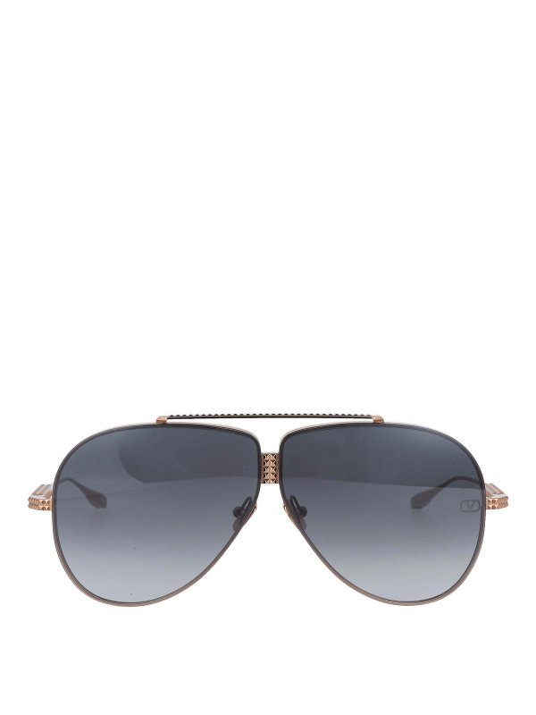 VALENTINO GARAVANI: Sonnenbrillen - Sonnenbrille - Gold