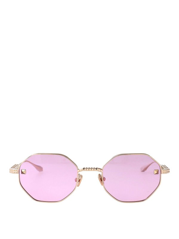 VALENTINO GARAVANI: Sonnenbrillen - Sonnenbrille - Gold