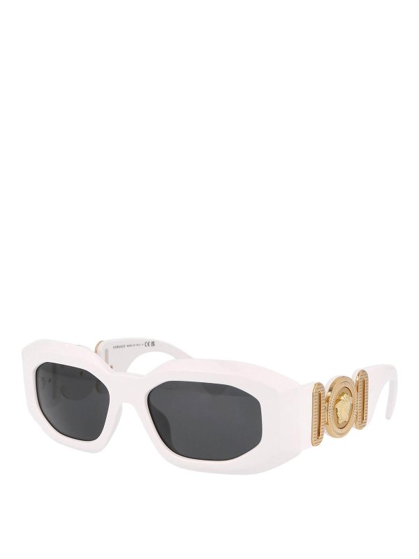 VERSACE: Lunettes de soleil online - Lunettes De Soleil - Blanc